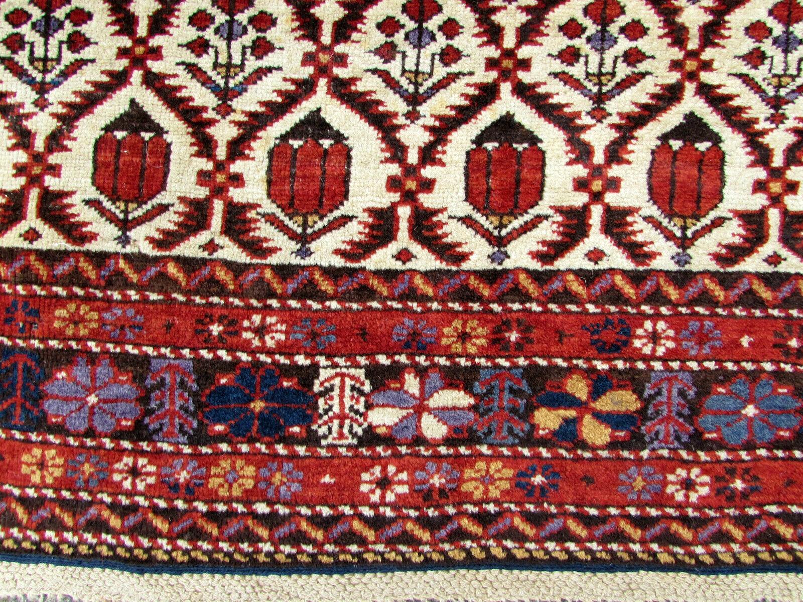 Handmade Vintage Caucasian Kuba Rug, 1900s, 1Q0191 3