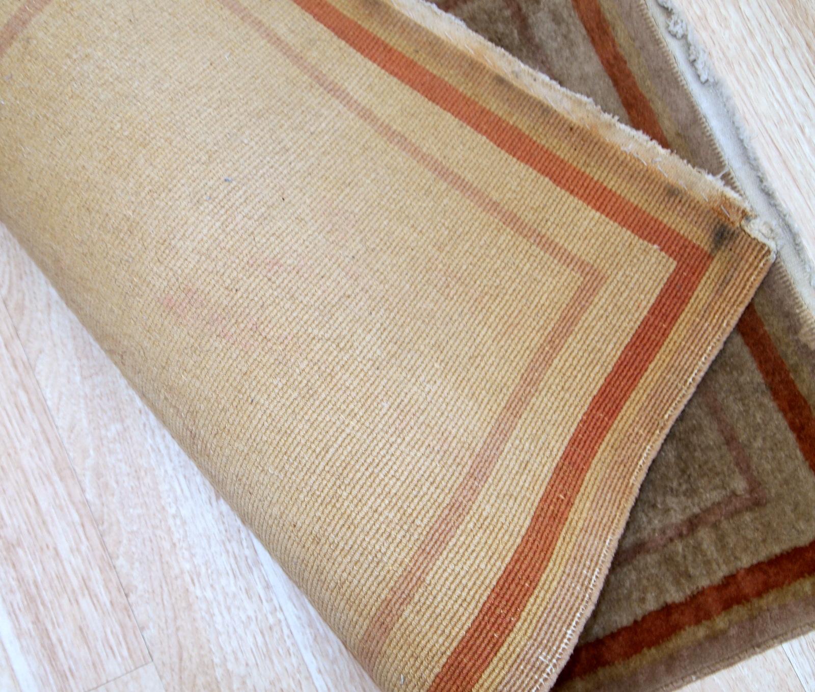 Handgefertigter chinesischer Art-Déco-Teppich:: 1970er Jahre:: 1B857 (Handgeknüpft) im Angebot