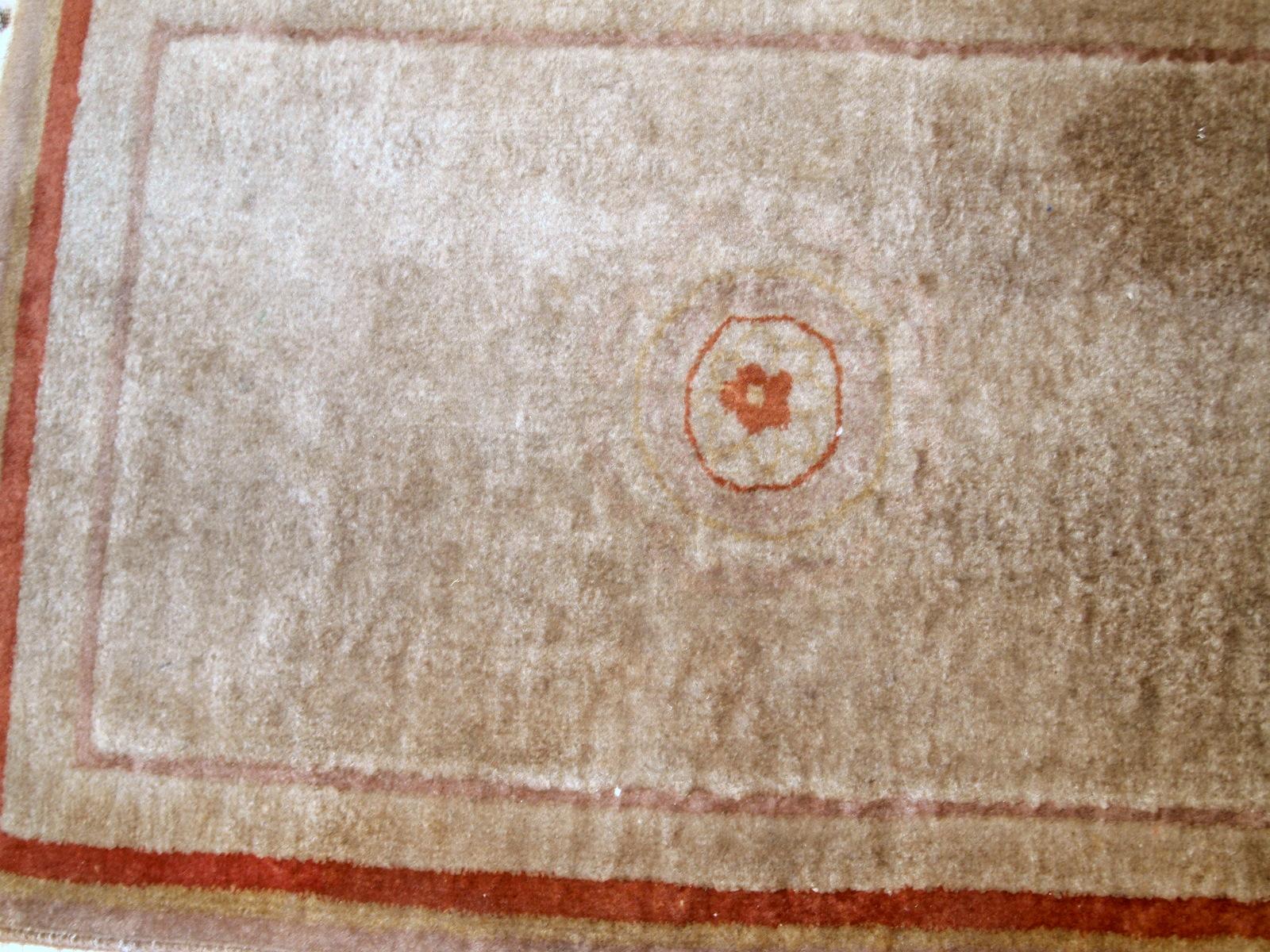 Handgefertigter chinesischer Art-Déco-Teppich:: 1970er Jahre:: 1B857 (Ende des 20. Jahrhunderts) im Angebot