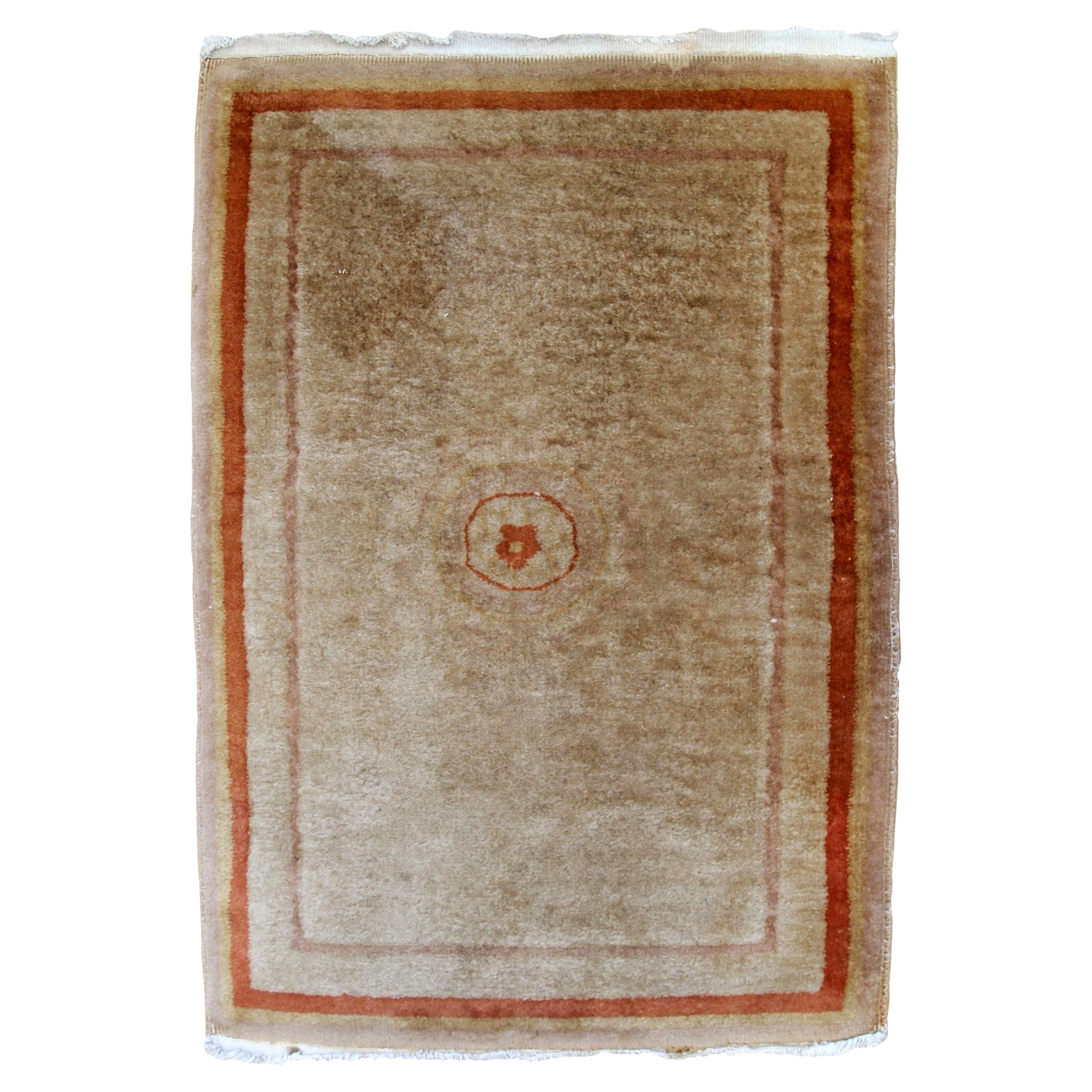 Handgefertigter chinesischer Art-Déco-Teppich:: 1970er Jahre:: 1B858
