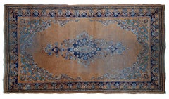 Handmade Vintage Distressed Pakistani Lahore Rug, 1950s