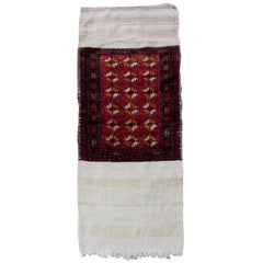 Handmade Vintage Ersari Rug, 1950s, 1Q0059