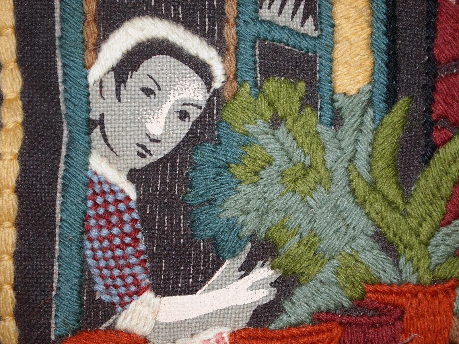 Hand-Knotted Handmade Vintage European Tapestry, 1970s, 1C610