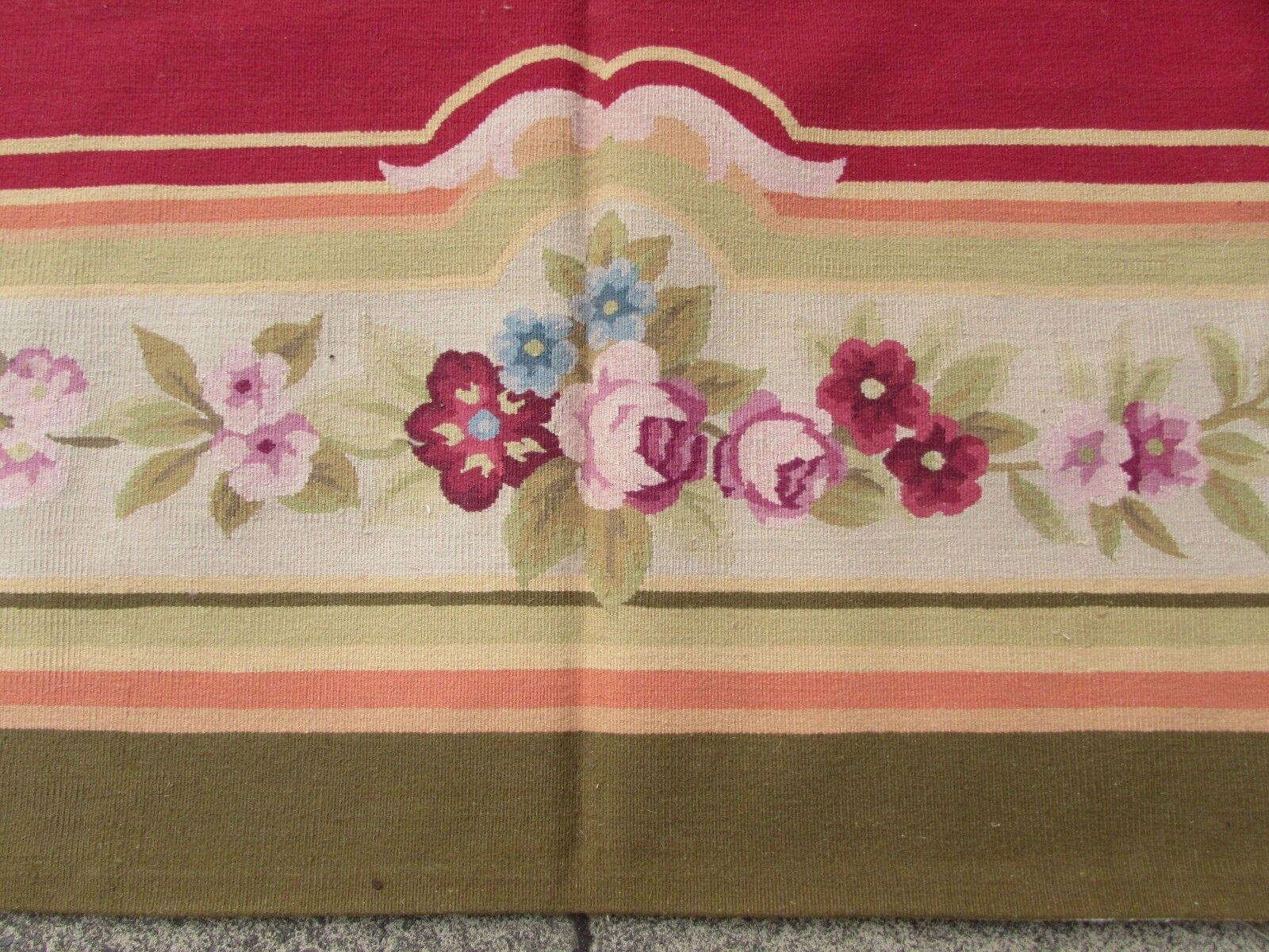 Handmade Vintage French Aubusson Rug 10' x 13.5', 1970s, 1Q52 For Sale 5
