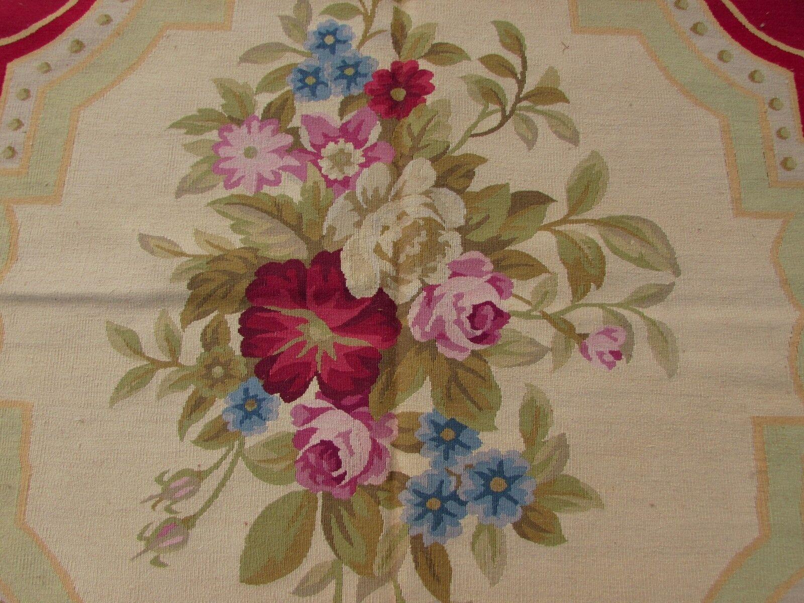 Handmade Vintage French Aubusson Rug 10' x 13.5', 1970s, 1Q52 For Sale 1