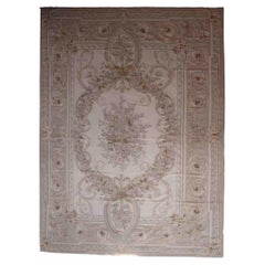 Handmade Vintage French Aubusson Rug, 1970s, 1C884