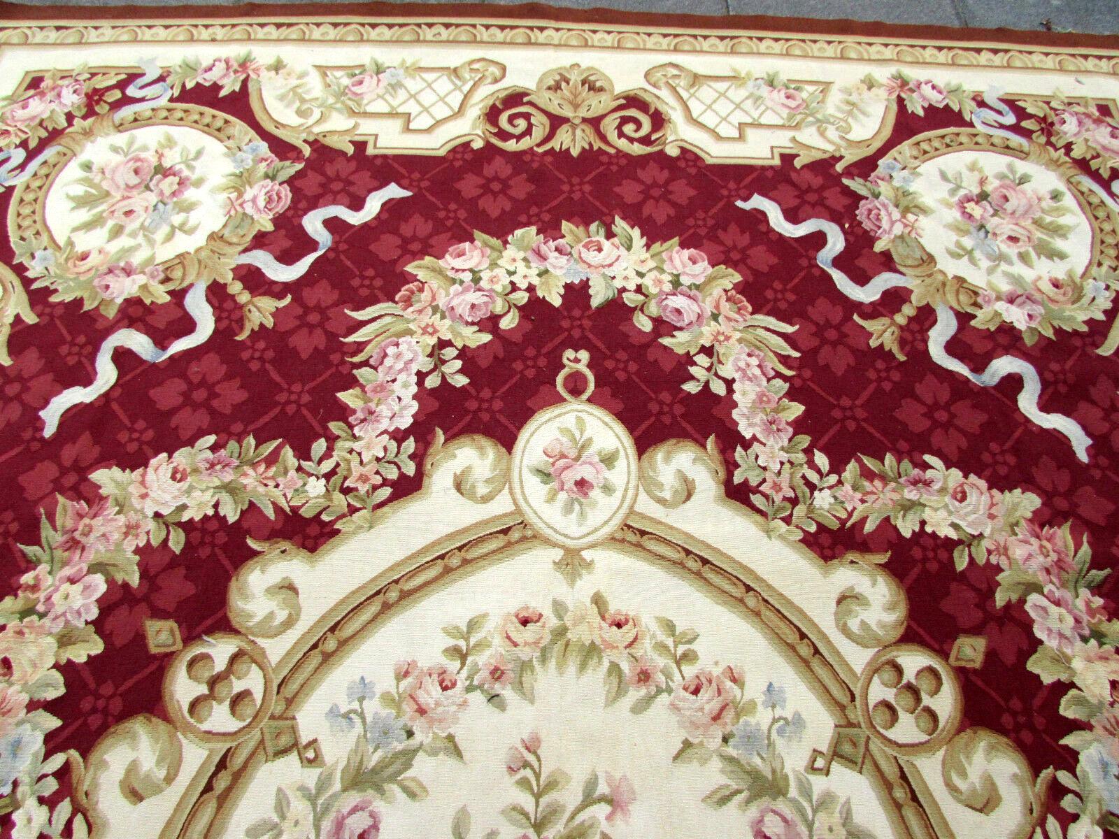 Handmade Vintage French Aubusson Rug, 1970s, 1Q0185 6