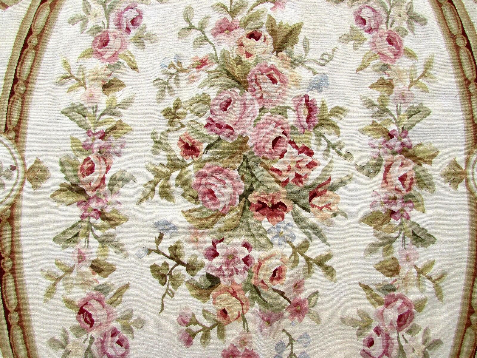 Wool Handmade Vintage French Aubusson Rug, 1970s, 1Q0185