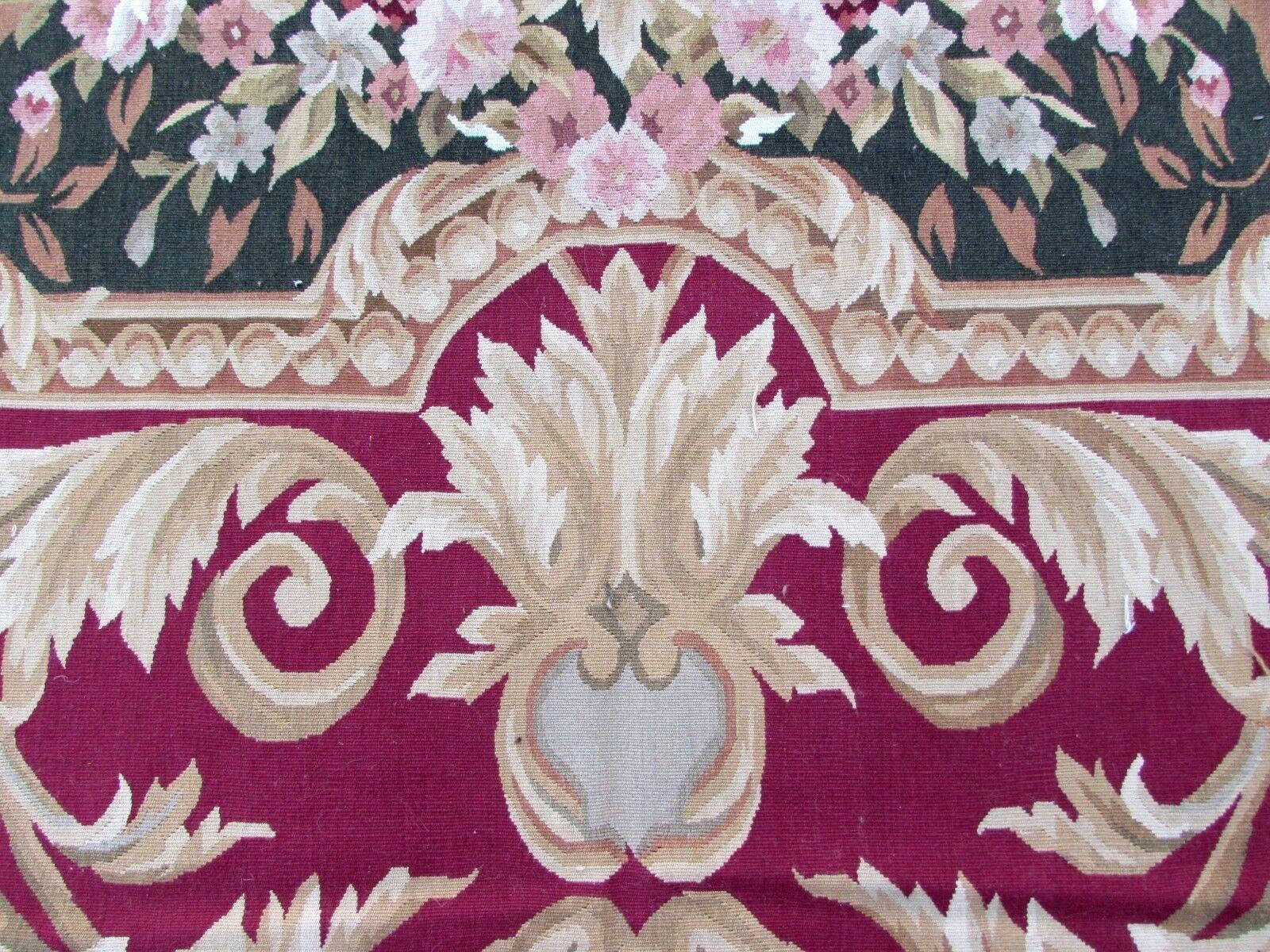 Late 20th Century Handmade Vintage French Aubusson Rug, 1970s, 1Q0190