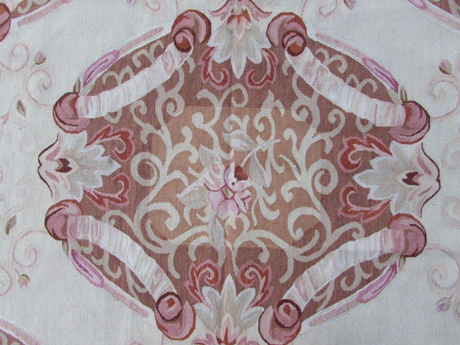 Wool Handmade Vintage French Aubusson Rug, 1970s, 1Q0193