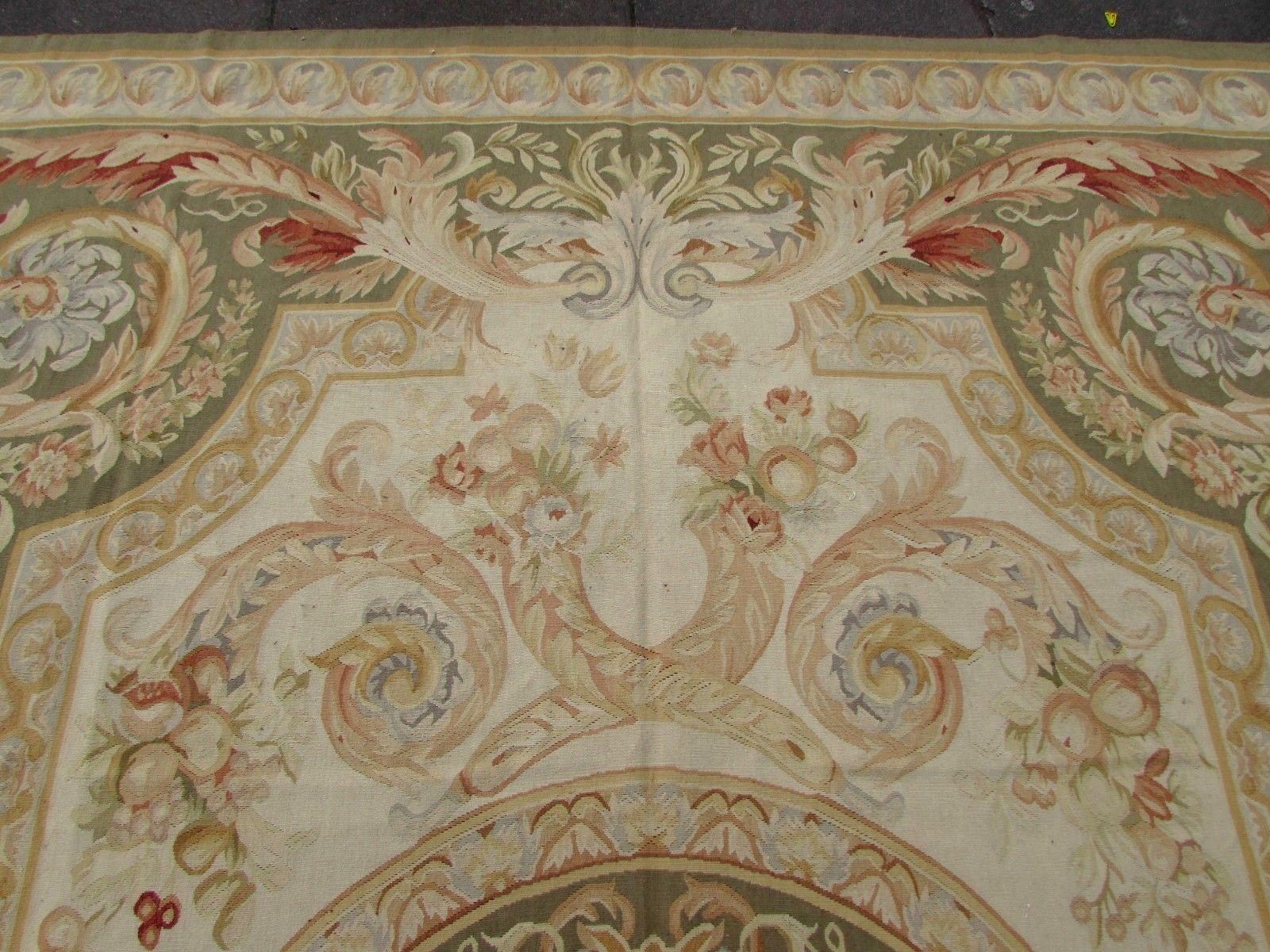 Handmade Vintage French Aubusson Rug, 1970s, 1Q0200 5