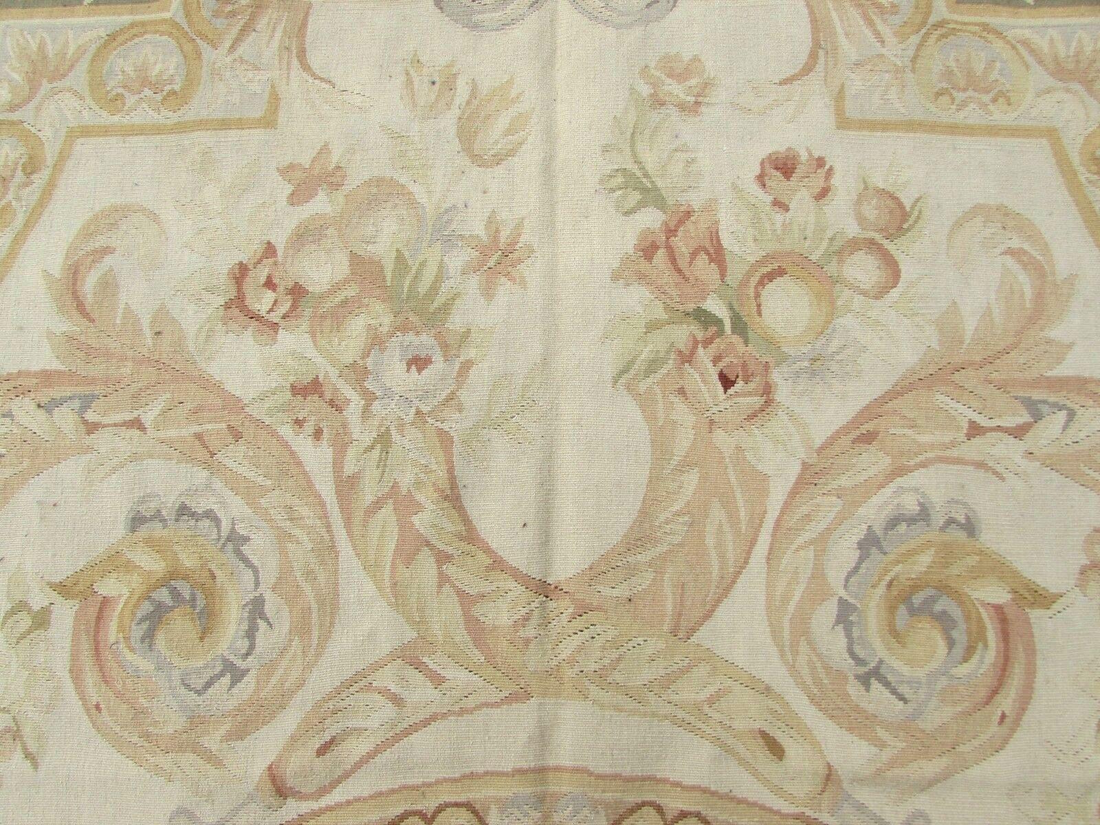 Wool Handmade Vintage French Aubusson Rug, 1970s, 1Q0200