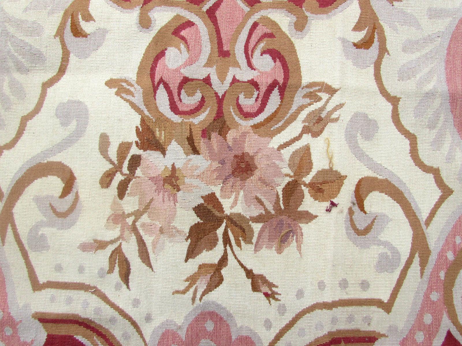 Wool Handmade Vintage French Aubusson Rug, 1970s, 1Q0204