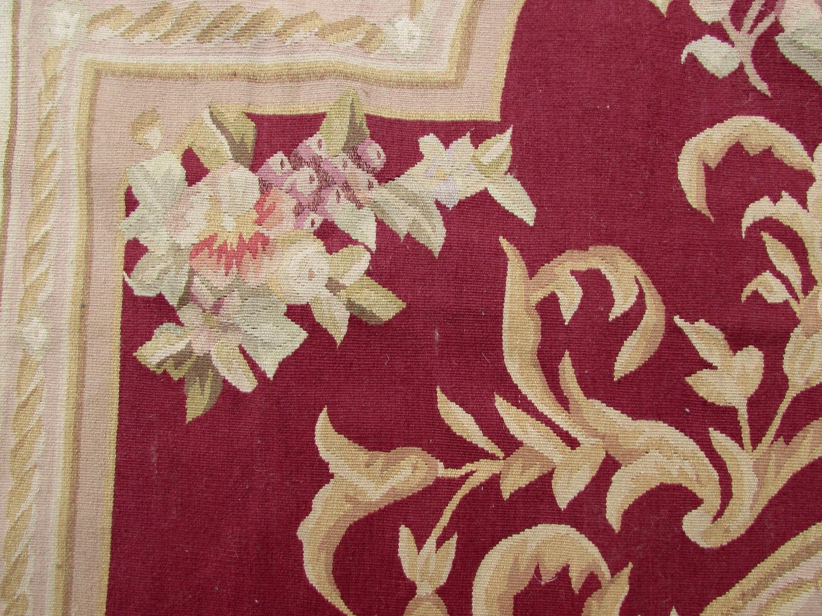 Late 20th Century Handmade Vintage French Aubusson Rug, 1970s, 1Q0231