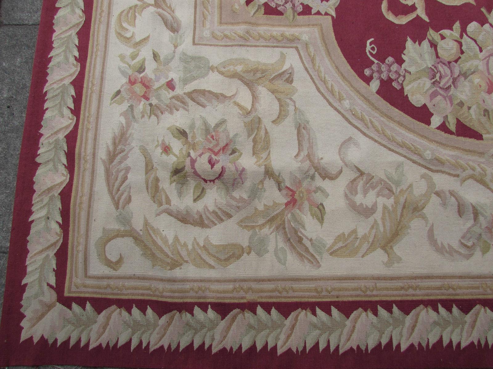 Handmade Vintage French Aubusson Rug, 1970s, 1Q0231 1