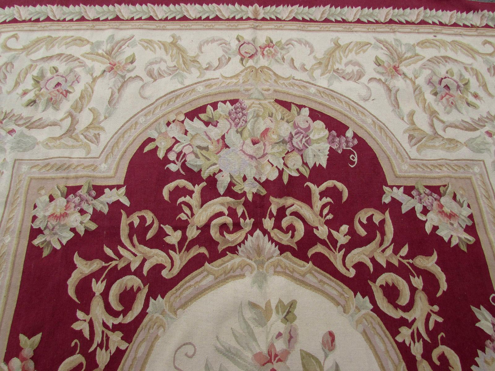 Handmade Vintage French Aubusson Rug, 1970s, 1Q0231 2