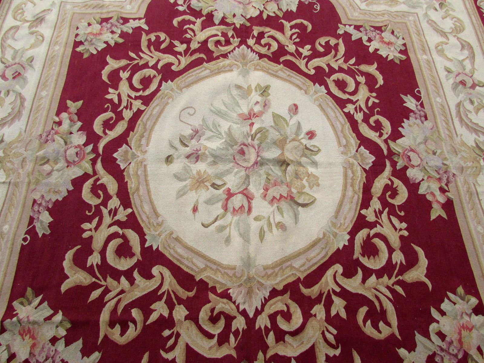 Handmade Vintage French Aubusson Rug, 1970s, 1Q0231 3