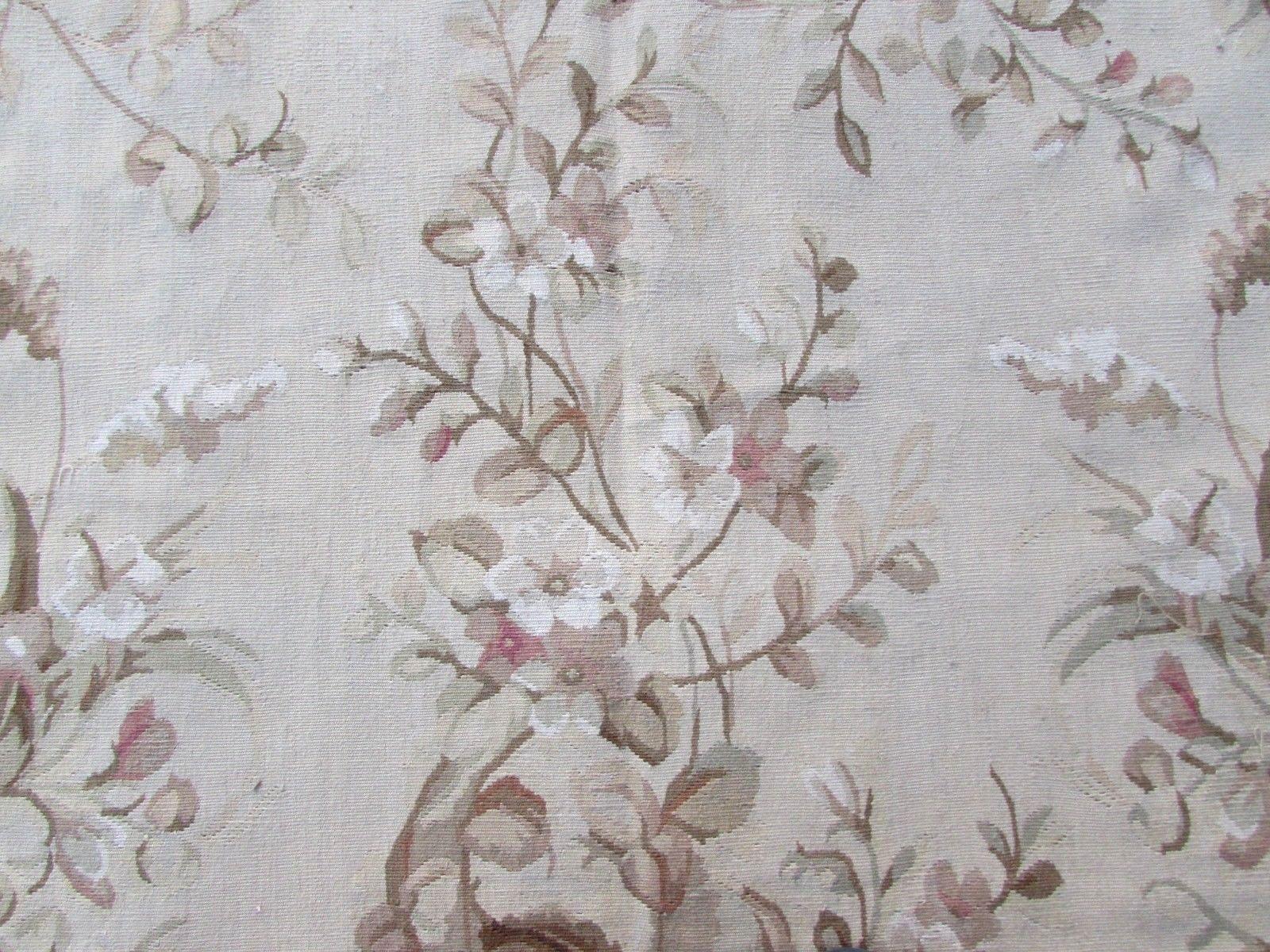 Handmade Vintage French Aubusson Rug, 1970s, 1Q0237 4