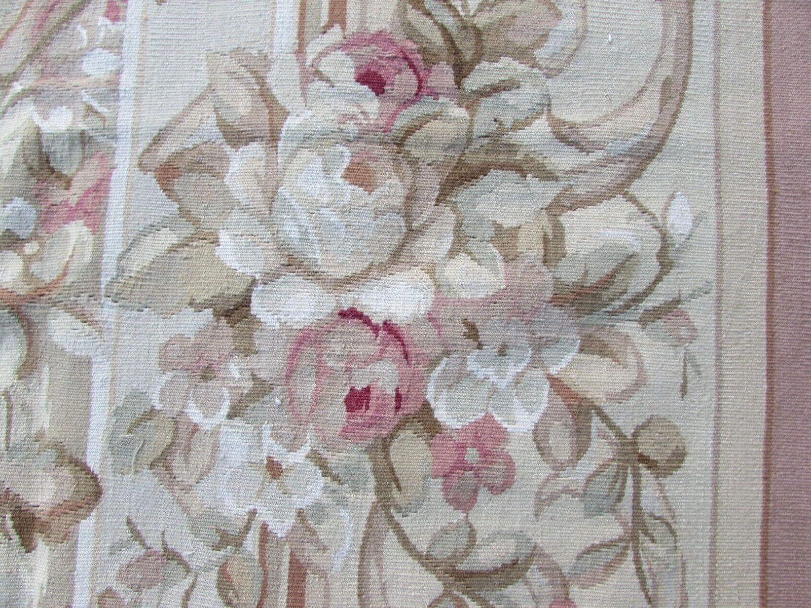 Handmade Vintage French Aubusson Rug, 1970s, 1Q0237 2