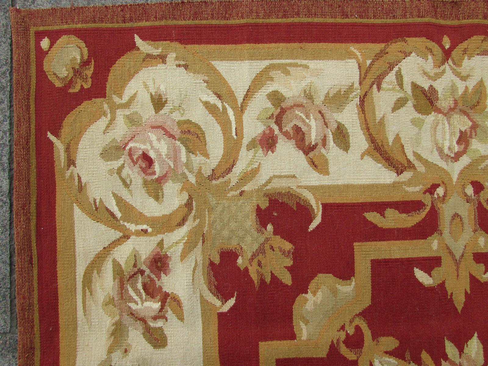 Wool Handmade Vintage French Aubusson Rug, 1970s, 1Q0271