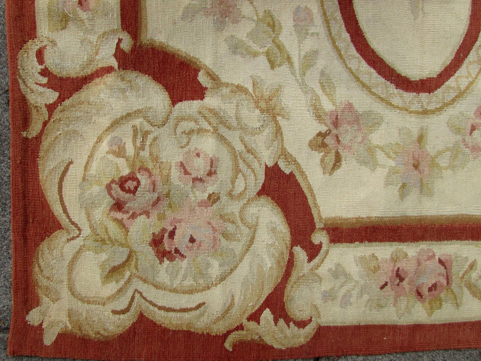 Late 20th Century Handmade Vintage French Aubusson Rug, 1970s, 1Q0272