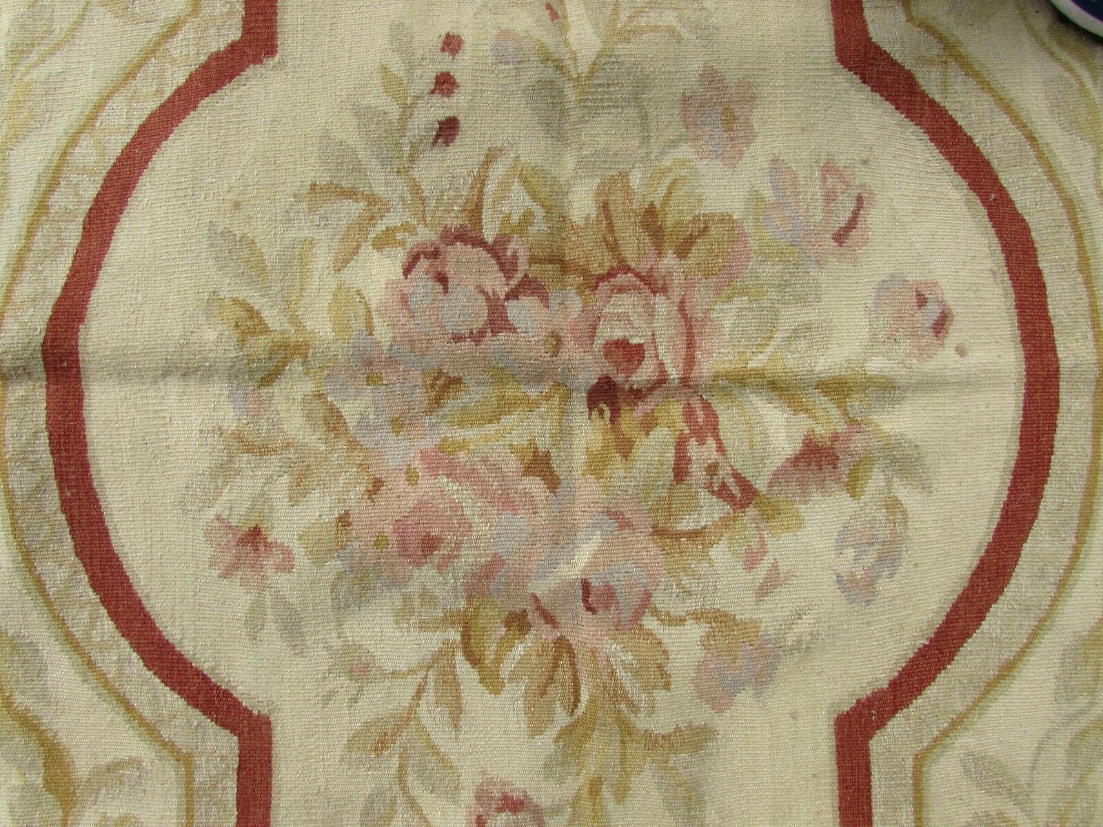 Wool Handmade Vintage French Aubusson Rug, 1970s, 1Q0272