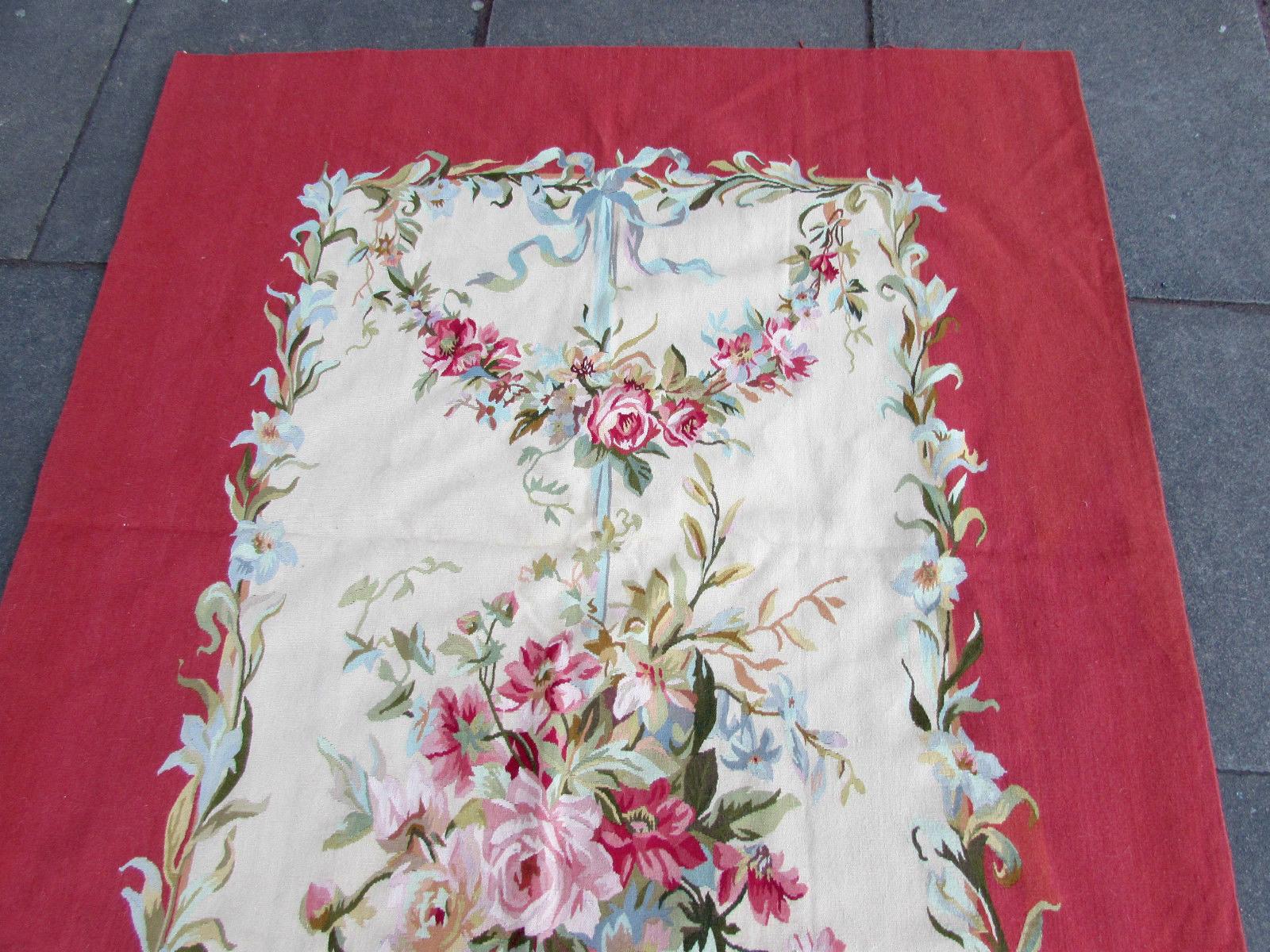 Late 20th Century Handmade Vintage French Aubusson Rug, 1970s, 1Q0274