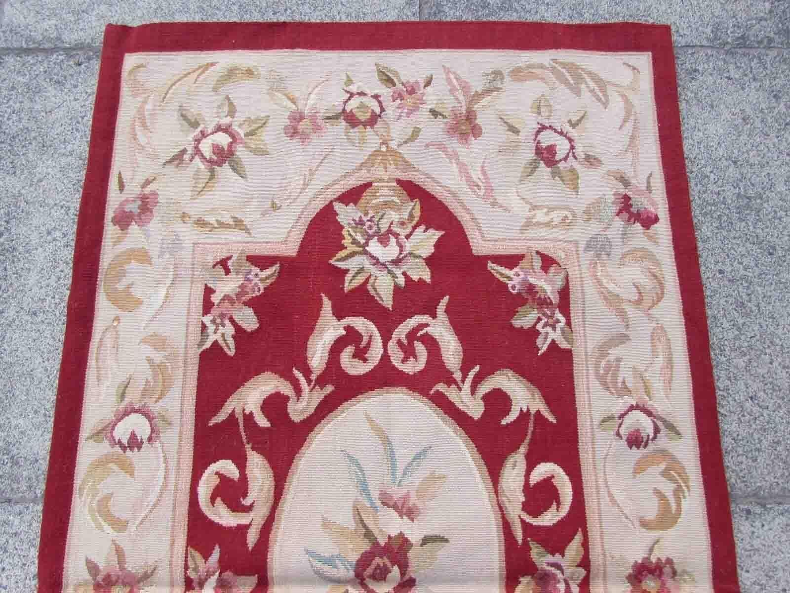 Handmade Vintage French Aubusson Rug, 1970s, 1Q03 5