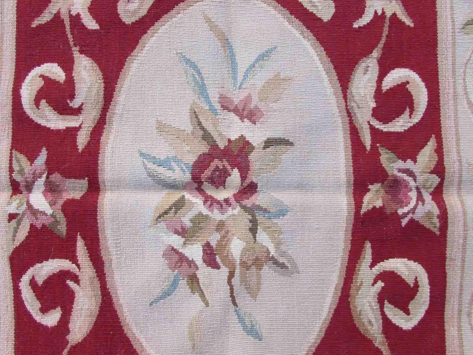 Handmade Vintage French Aubusson Rug, 1970s, 1Q03 1