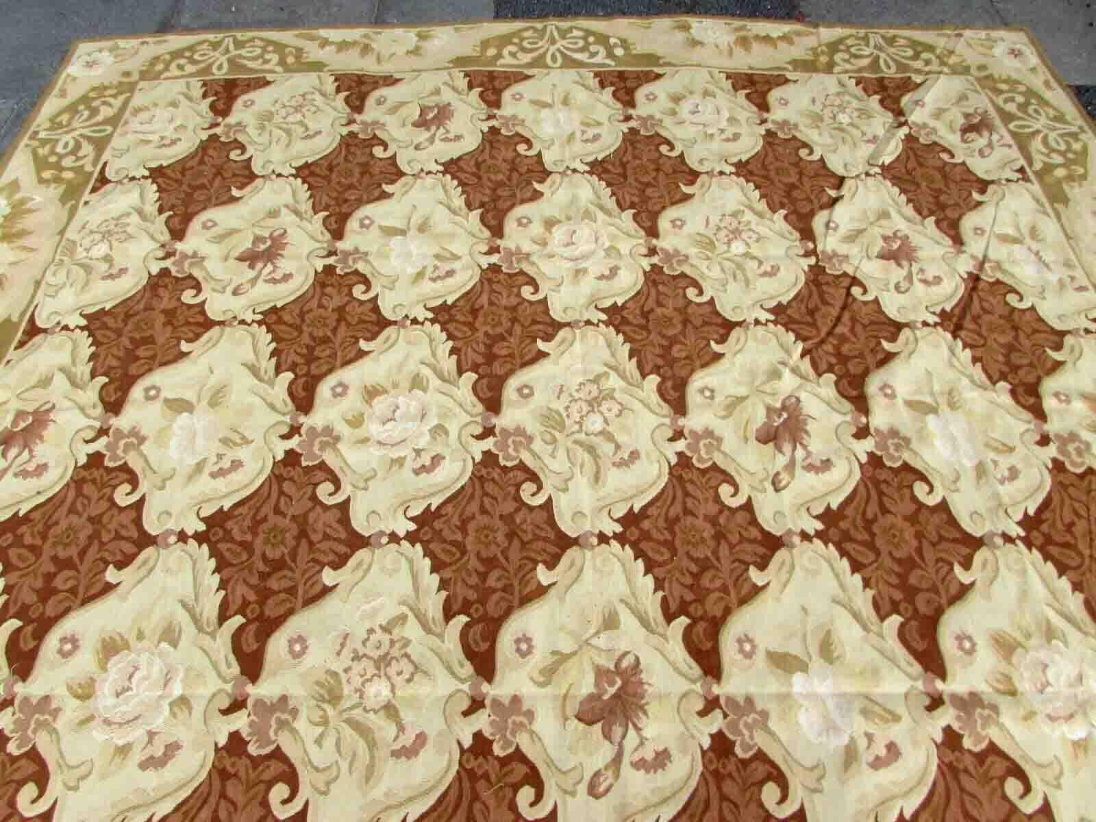Handmade Vintage French Aubusson Rug, 1970s, 1Q23 5