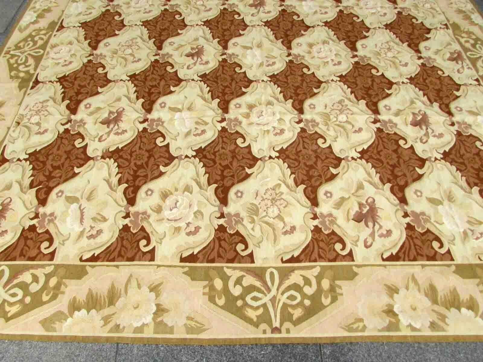 Late 20th Century Handmade Vintage French Aubusson Rug, 1970s, 1Q23