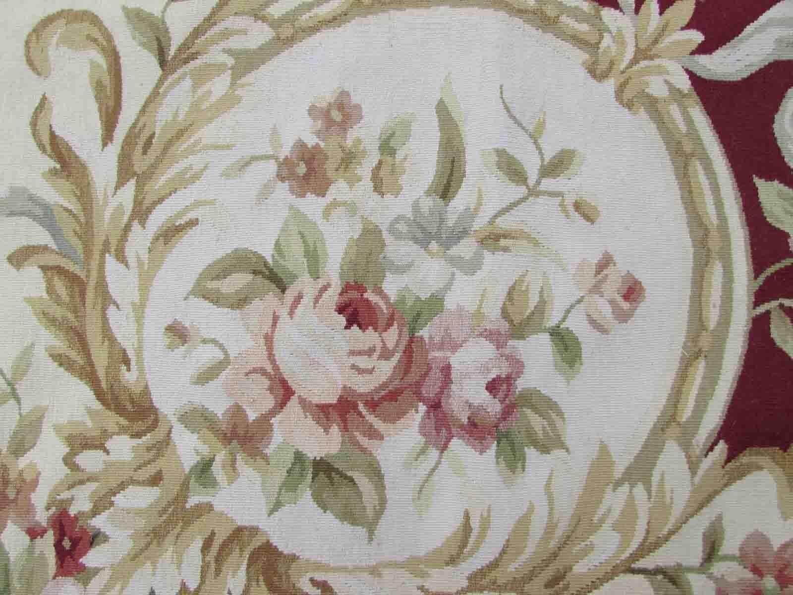 Handmade Vintage French Aubusson Rug, 1970s, 1Q29 1