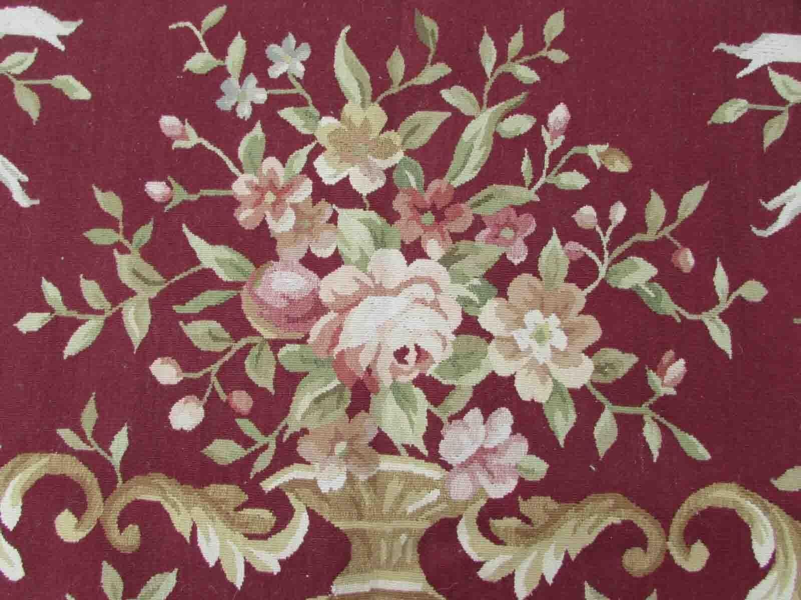 Handmade Vintage French Aubusson Rug, 1970s, 1Q29 3