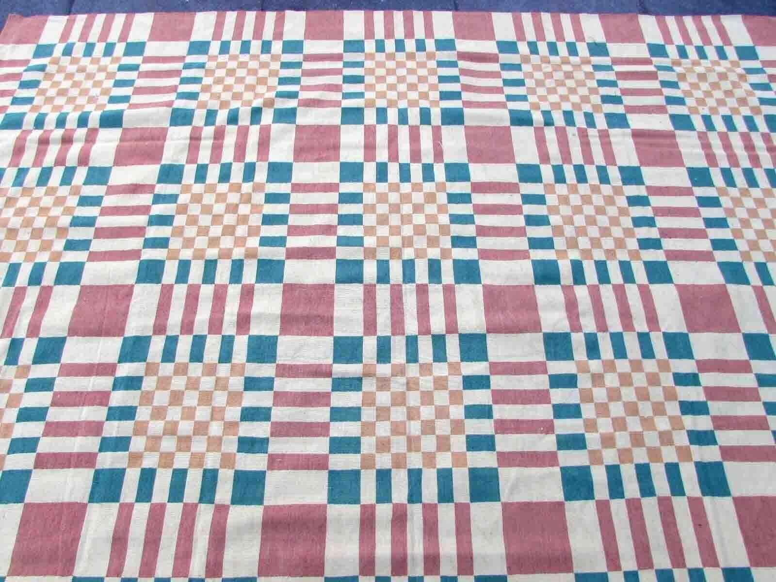 Handmade Vintage French Aubusson Rug, 1970s, 1Q32 For Sale 5