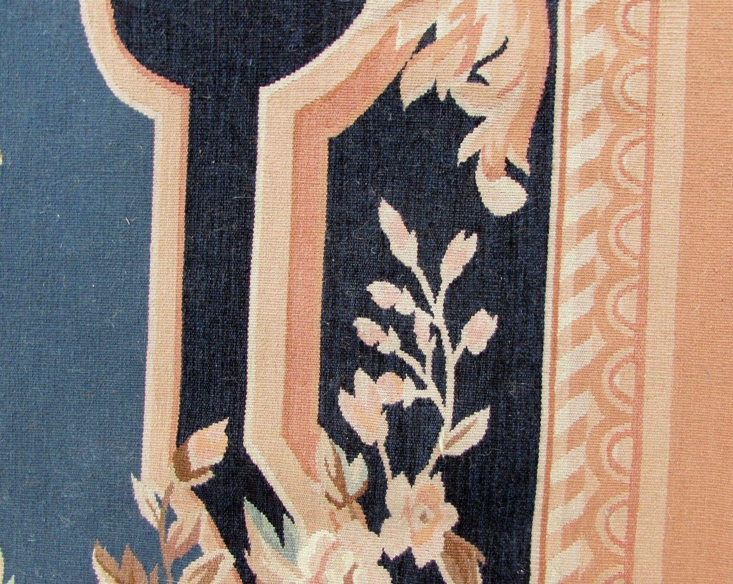 Handmade Vintage French Aubusson Rug, 1980s, 1Q0112 3