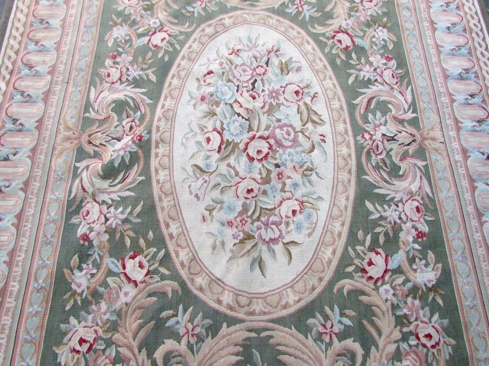 Late 20th Century Handmade Vintage French Aubusson Rug, 1980s, 1Q0118