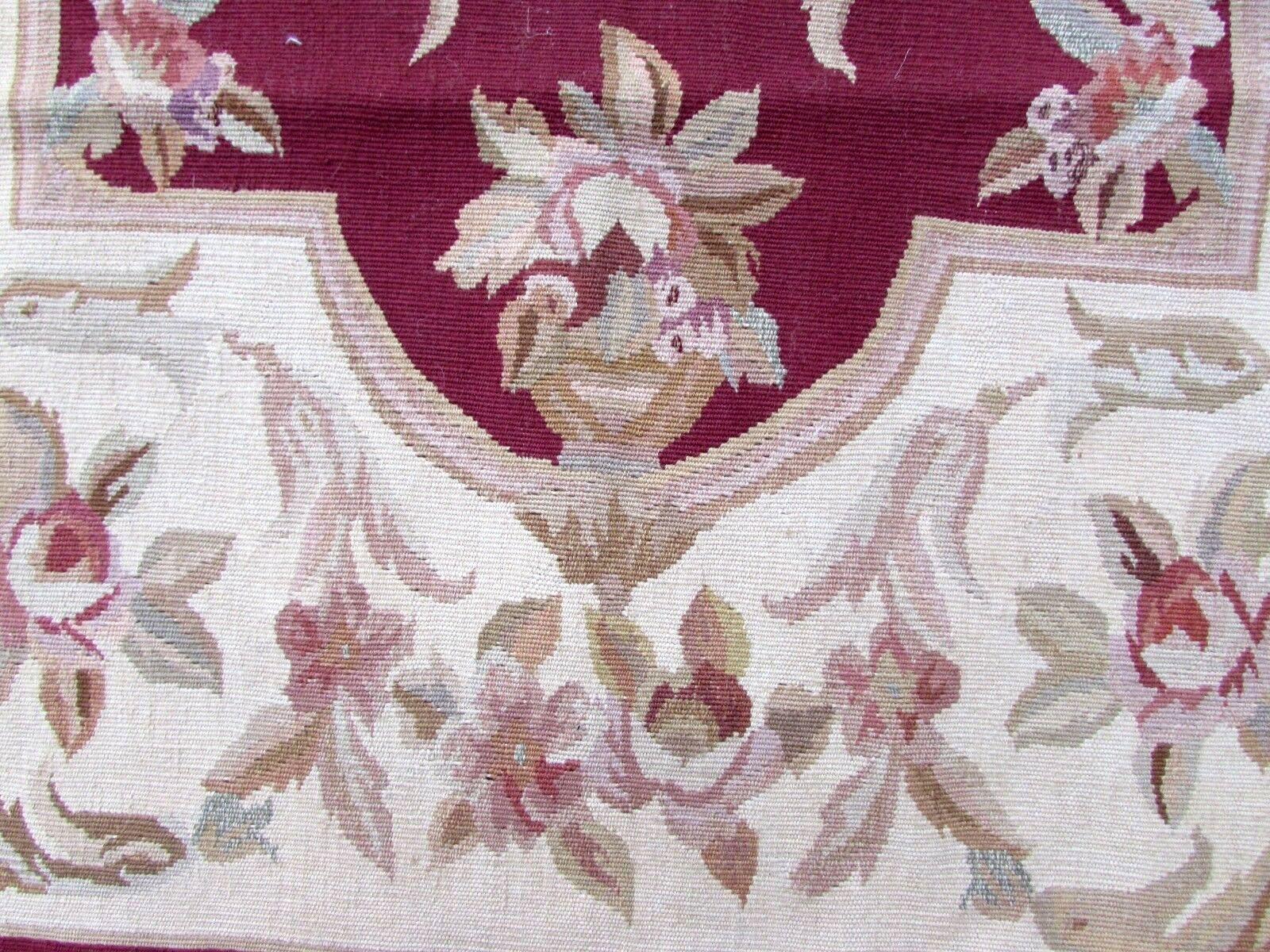 Handmade Vintage French Aubusson Rug, 1980s, 1Q0130 1