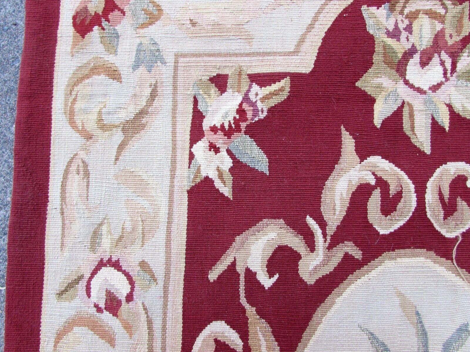 Late 20th Century Handmade Vintage French Aubusson Rug, 1980s, 1Q0134