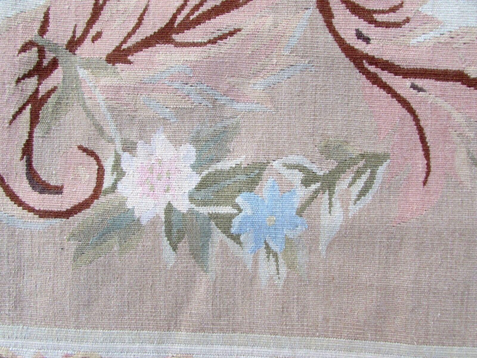 Handgefertigter französischer Aubusson-Teppich:: 1980er Jahre:: 1Q0135 4