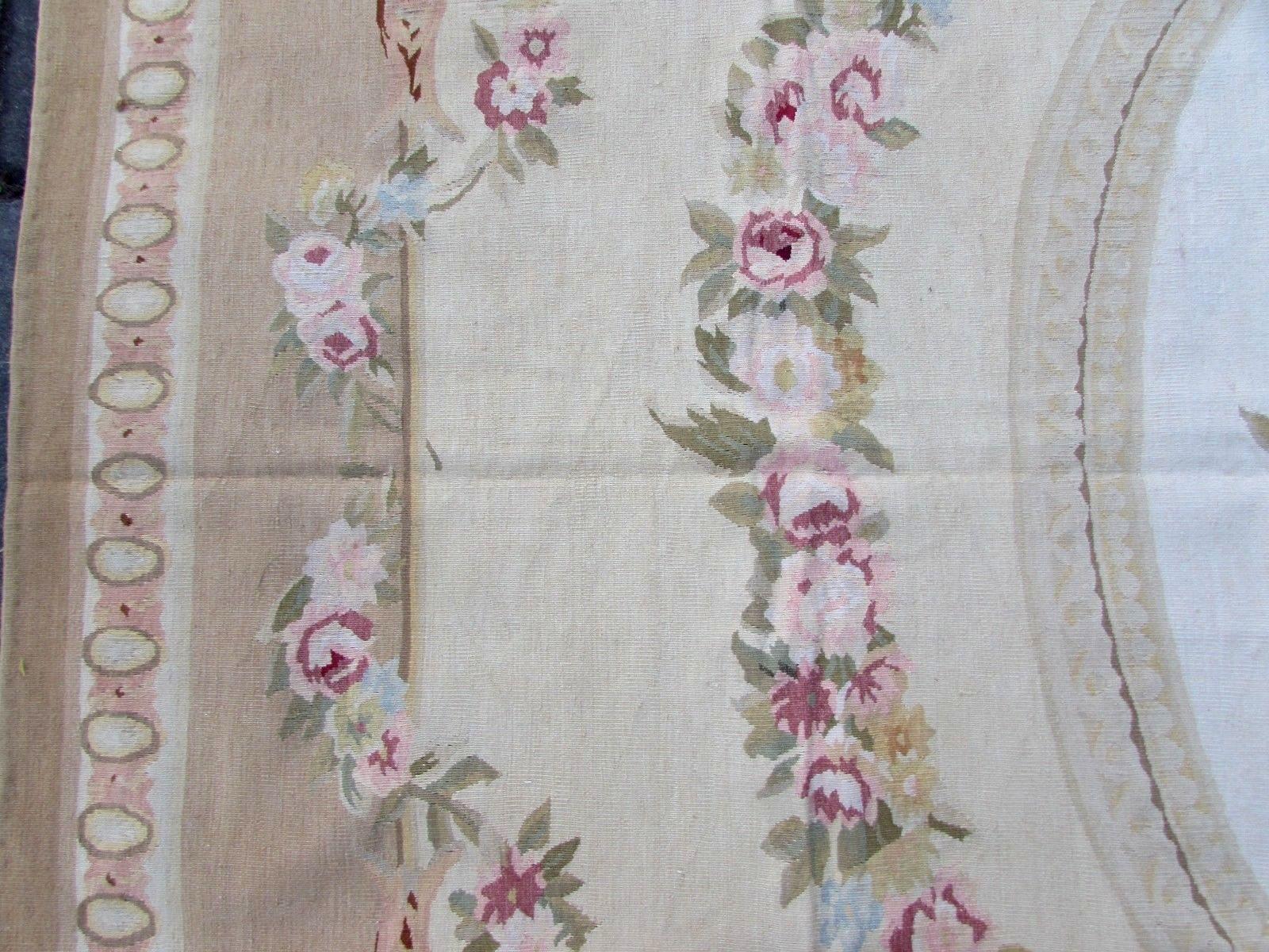Handgefertigter französischer Aubusson-Teppich:: 1980er Jahre:: 1Q0135 (Ende des 20. Jahrhunderts)