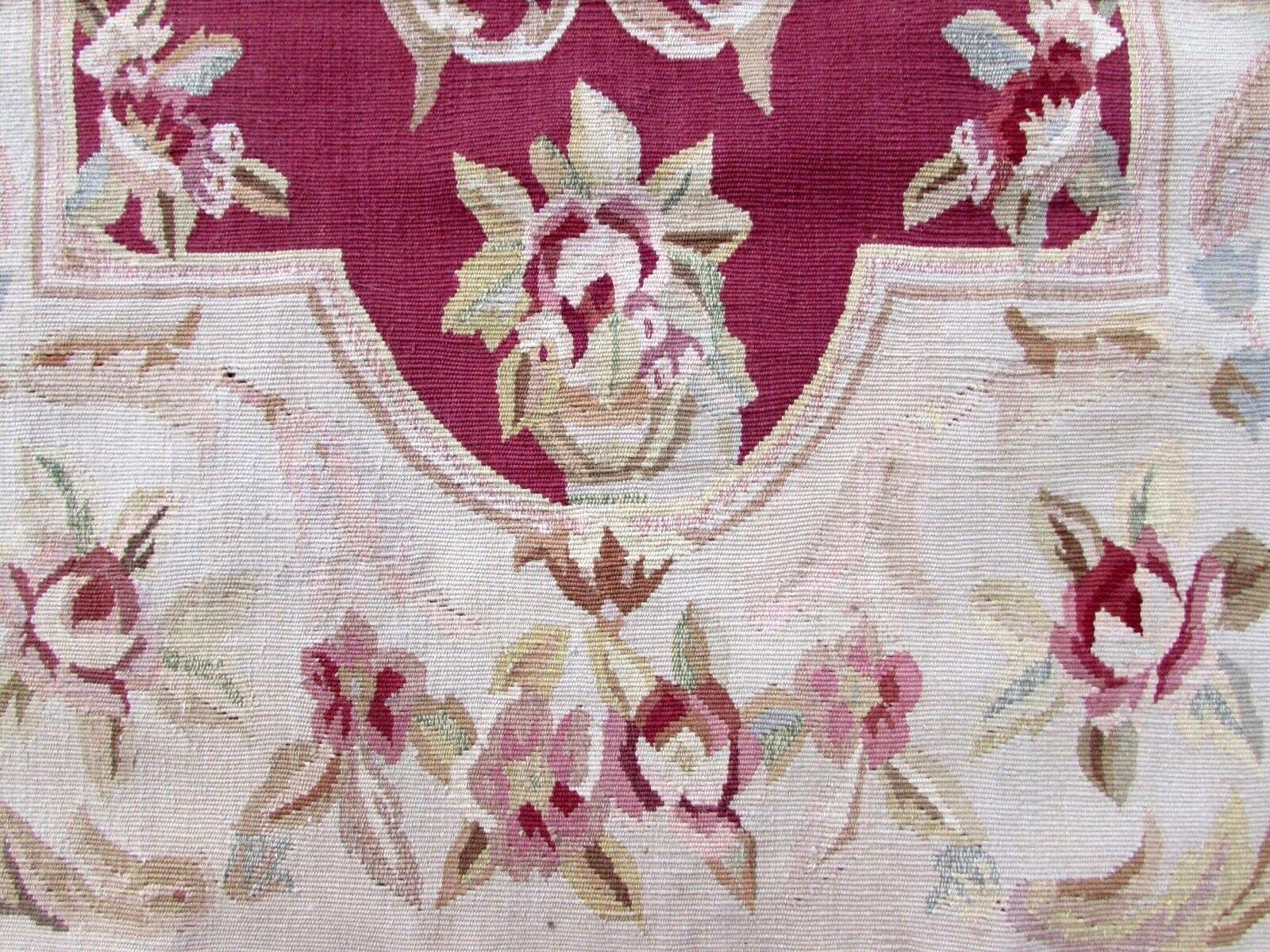 Handmade Vintage French Aubusson Rug, 1980s, 1Q0137 1