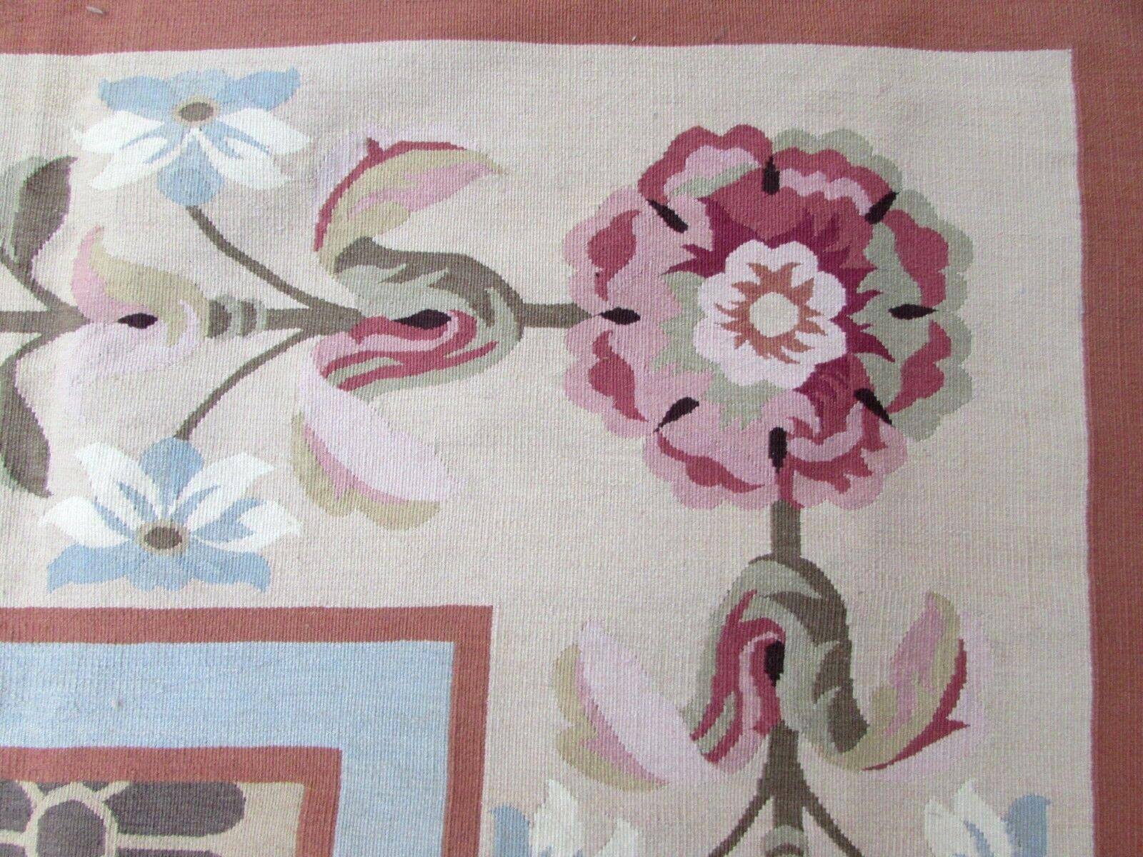 Late 20th Century Handmade Vintage French Aubusson Rug, 1980s, 1Q0170