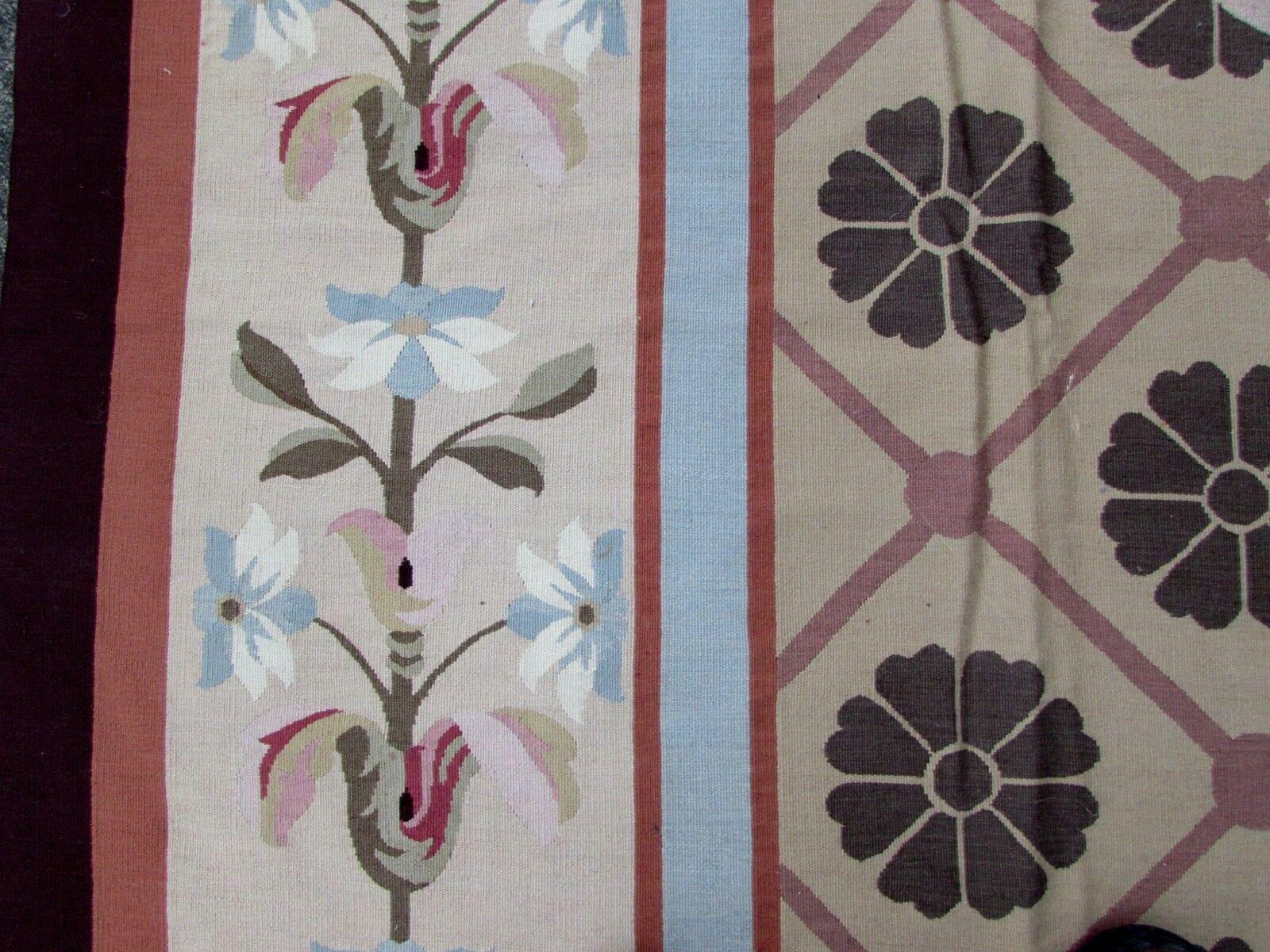 Handmade Vintage French Aubusson Rug, 1980s, 1Q0170 2