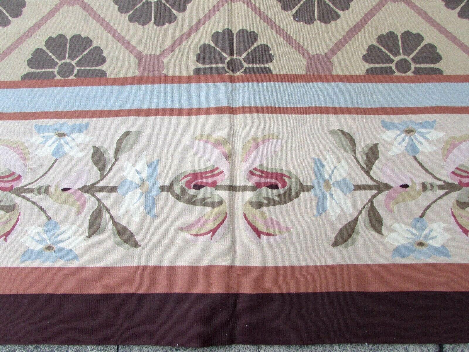 Handmade Vintage French Aubusson Rug, 1980s, 1Q0170 3