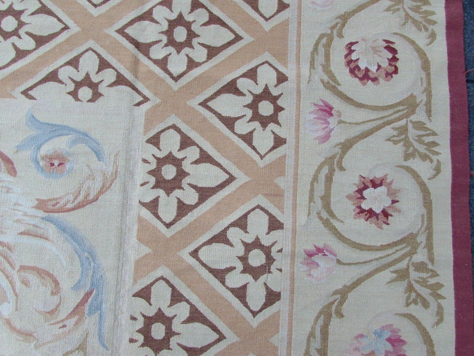 Late 20th Century Handmade Vintage French Aubusson Rug, 1980s, 1Q0172