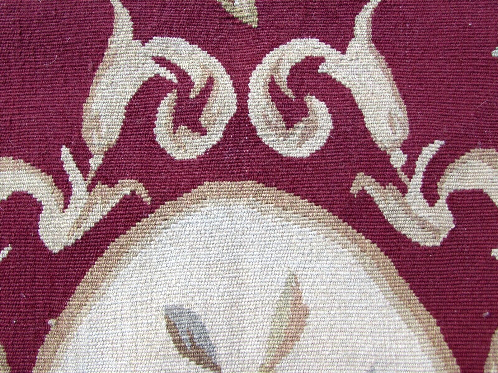 Handmade Vintage French Aubusson Rug, 1980s, 1Q0247 1