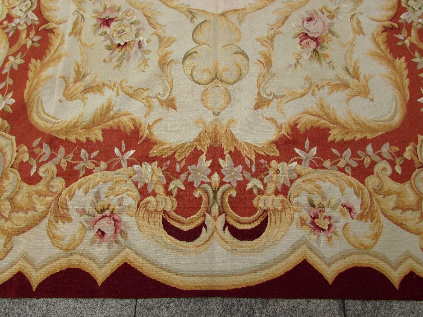 Handmade Vintage French Aubusson Rug, 1980s, 1Q0321 3