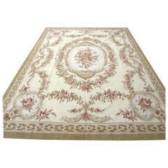 Handgefertigter französischer Aubusson-Teppich im Vintage-Stil, 1980er Jahre, 1Q0330