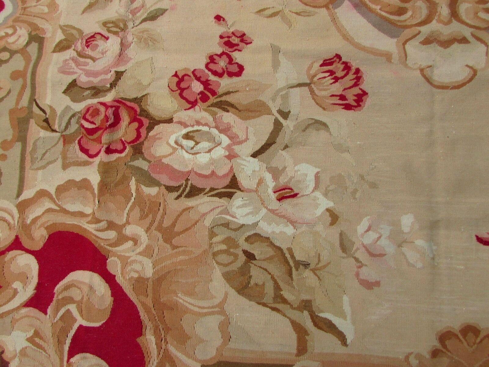 Handmade Vintage French Aubusson Rug, 1980s, 1Q0332 2