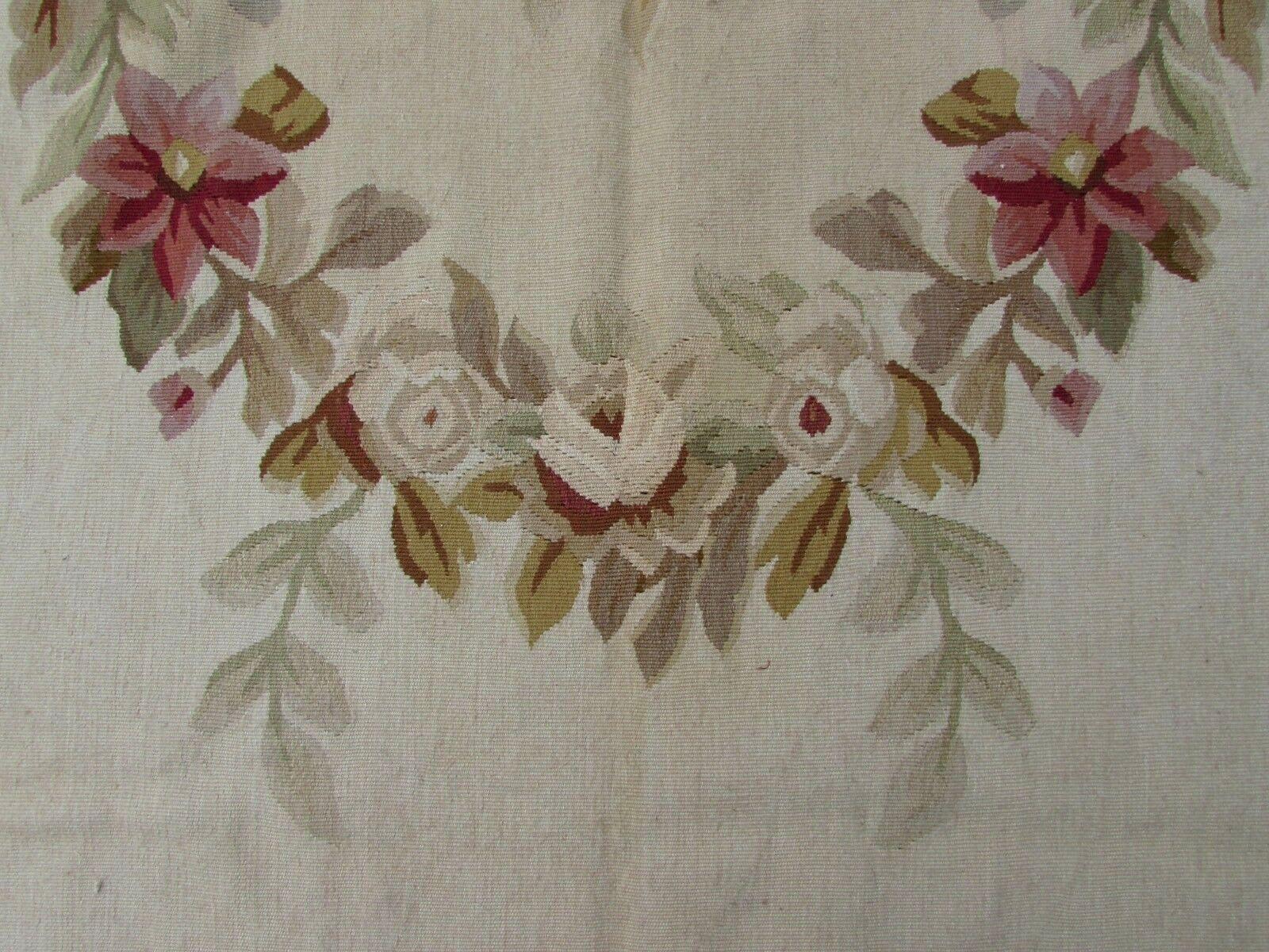 Handmade Vintage French Aubusson Rug, 1980s, 1Q0351 2